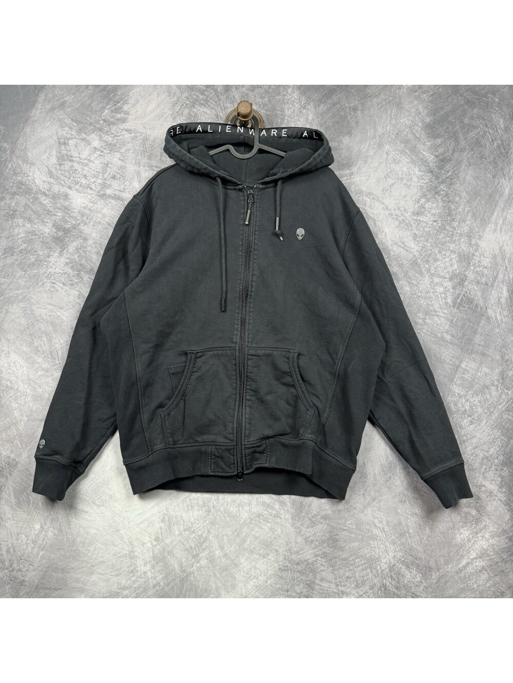 Alienware Interstellar Dell Computer Logo Hoodie Sweatshirt L Technology Gaming
